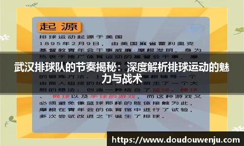 武汉排球队的节奏揭秘：深度解析排球运动的魅力与战术